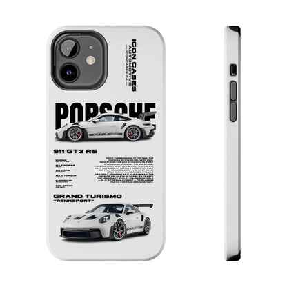 "GT3RS" White Case Phone Case Icon Cases