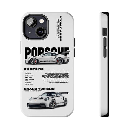 "GT3RS" White Case Phone Case Icon Cases