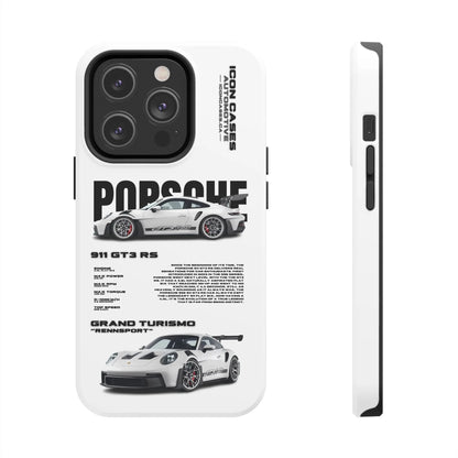 "GT3RS" White Case Phone Case Icon Cases