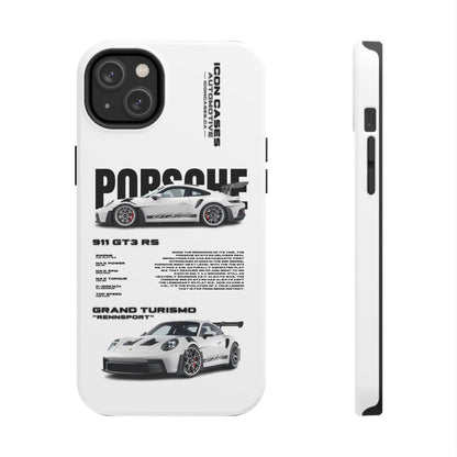"GT3RS" White Case Phone Case Icon Cases