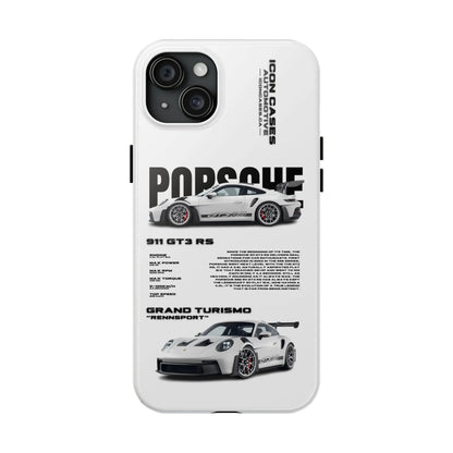 "GT3RS" White Case Phone Case Icon Cases