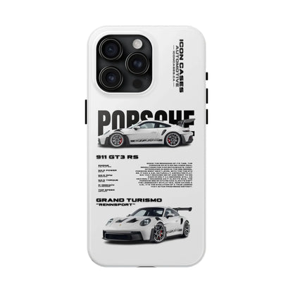"GT3RS" White Case Phone Case Icon Cases