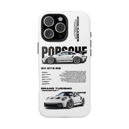 "GT3RS" White Case Phone Case Icon Cases