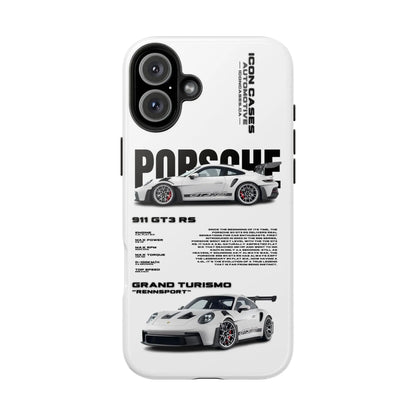 "GT3RS" White Case Phone Case Icon Cases