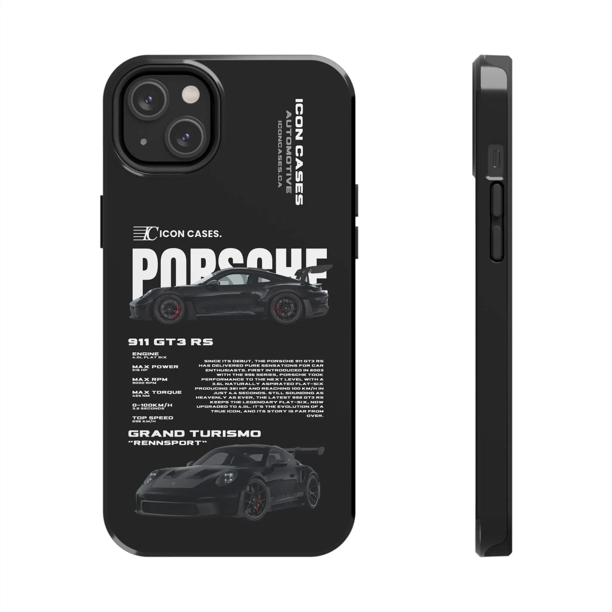 "GT3RS" black case Phone Case Icon Cases