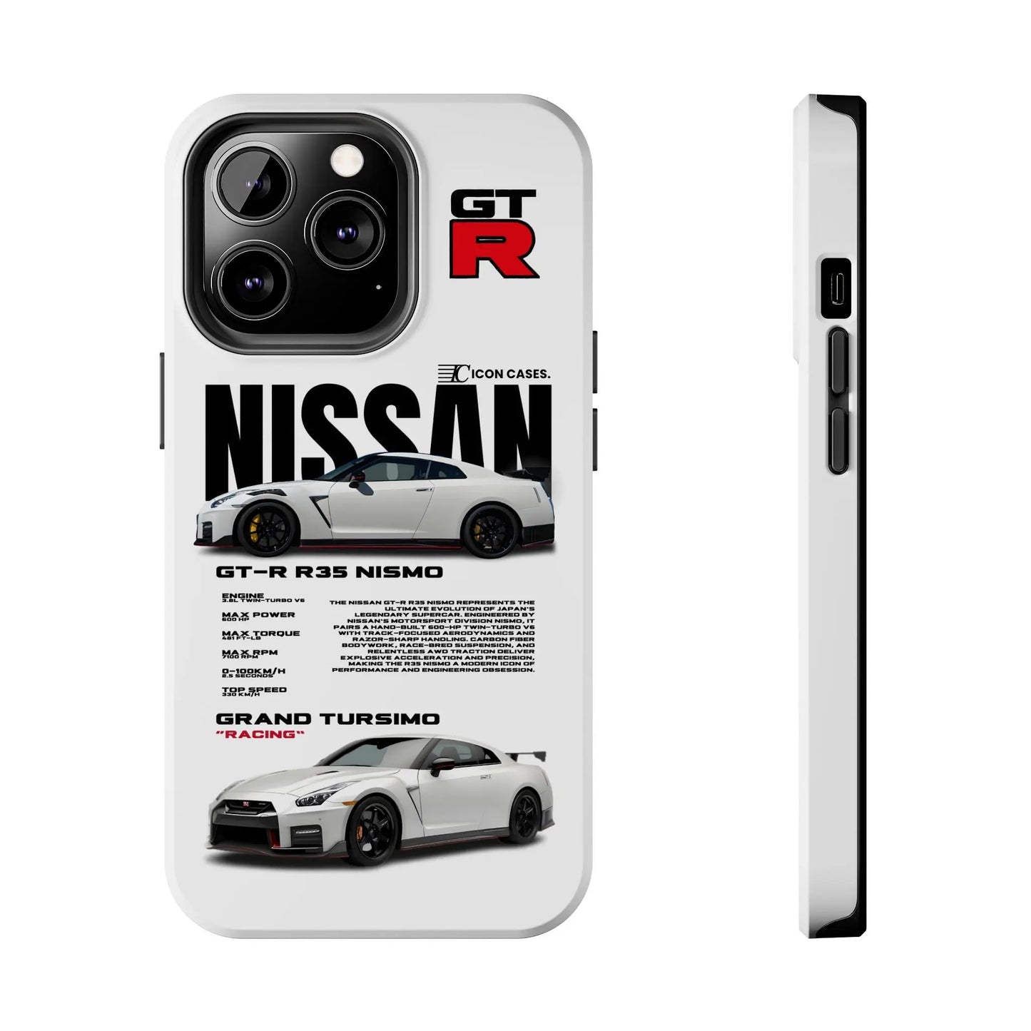 "GTR R35" white case Phone Case Icon Cases