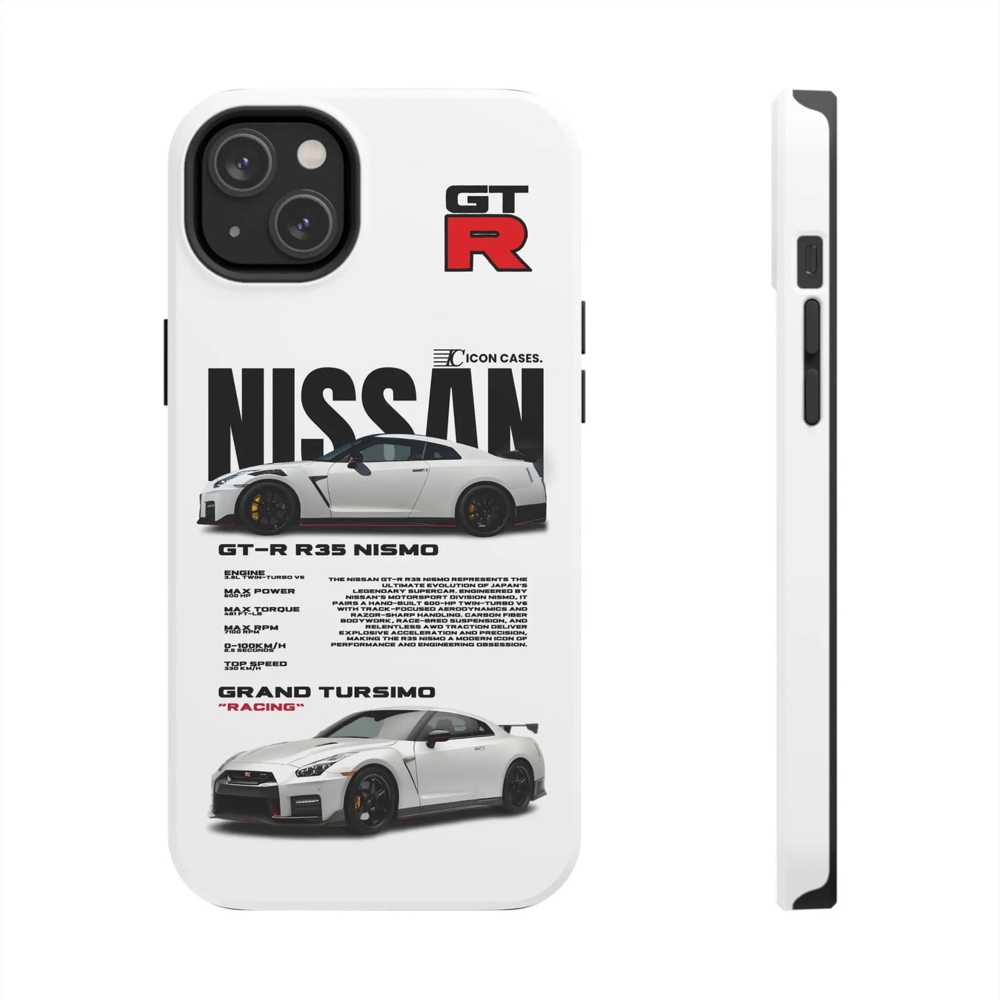 "GTR R35" white case Phone Case Icon Cases