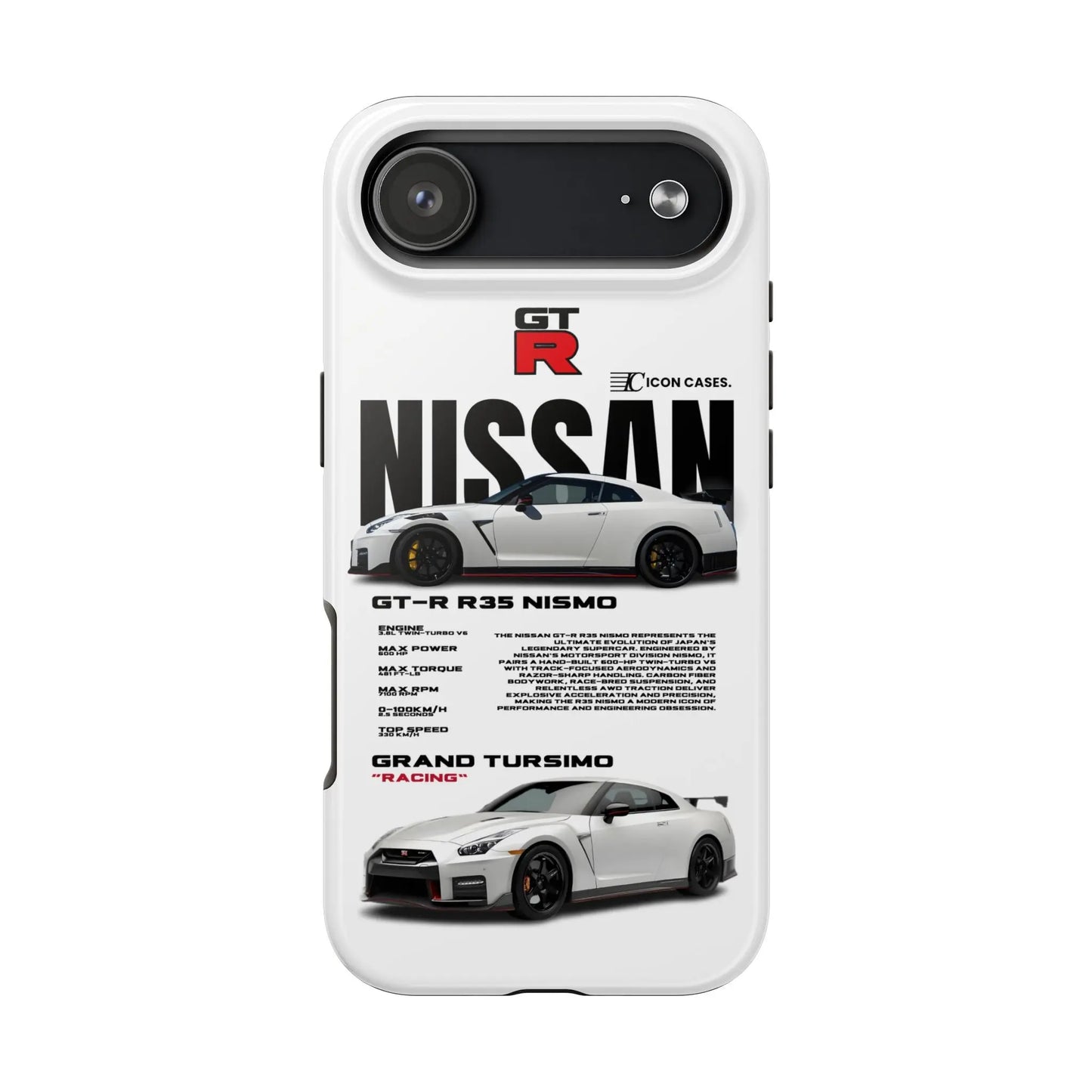 "GTR R35" white case Phone Case Icon Cases