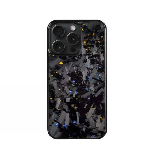Gold & Blue Forged Carbon Fiber | iPhone Case | Magsafe  Icon Cases