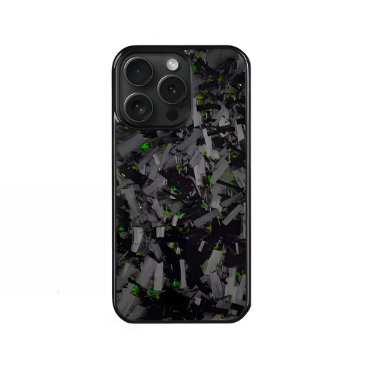 Green Forged Carbon Fiber | iPhone Case | Magsafe  Icon Cases