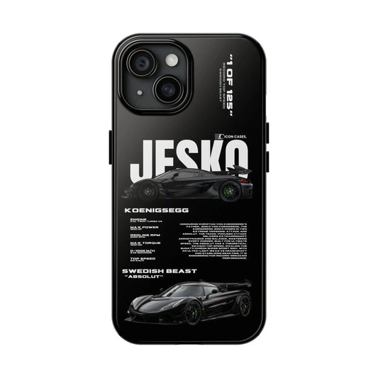 "Jesko" Black case Phone Case Icon Cases