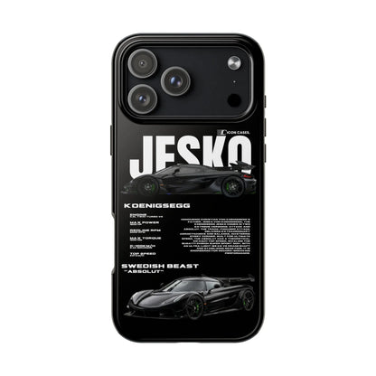 "Jesko" Black case Phone Case Icon Cases