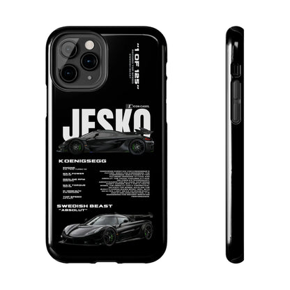 "Jesko" Black case Phone Case Icon Cases