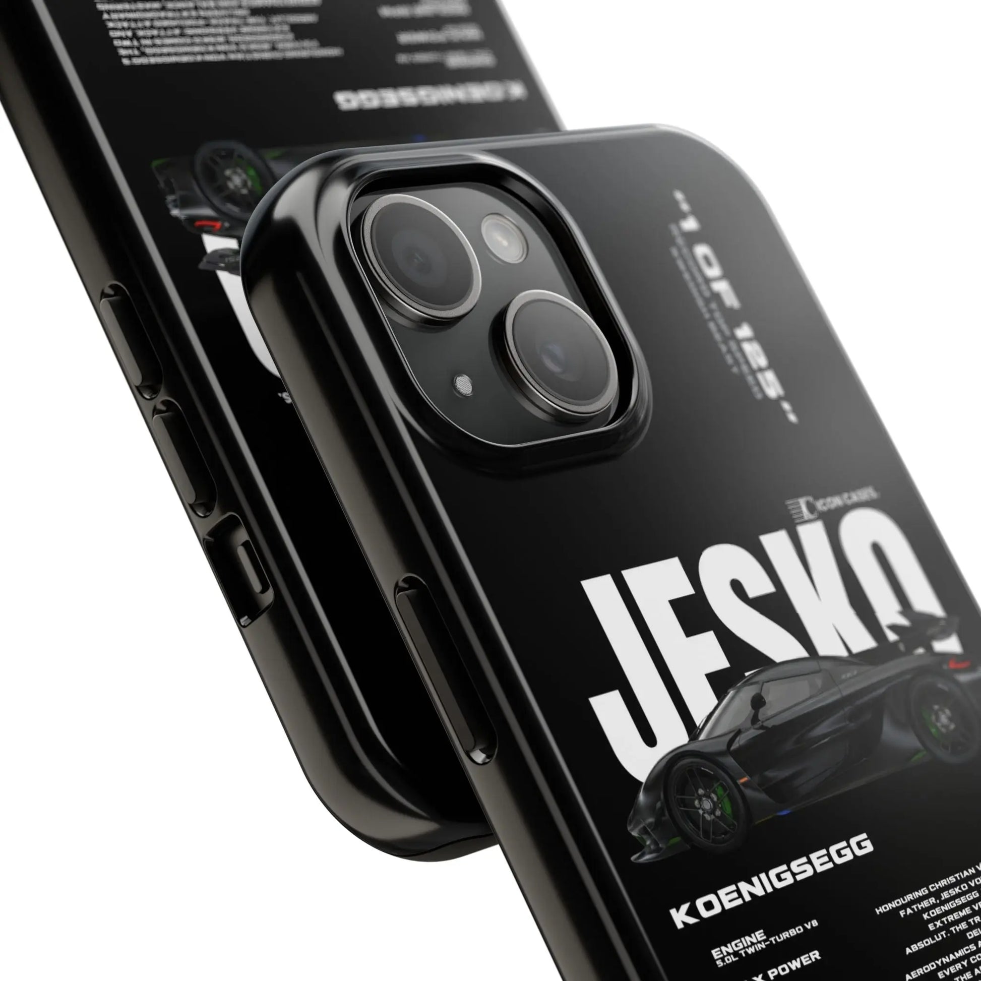 "Jesko" Black case Phone Case Icon Cases